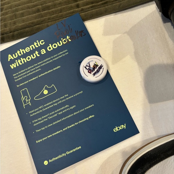 Louis Vuitton Rivoli high top sneakers 4.5=8 in womens - Picture 11 of 13